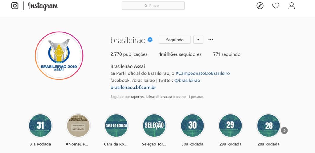 Instagram - Brasileirão - Feng