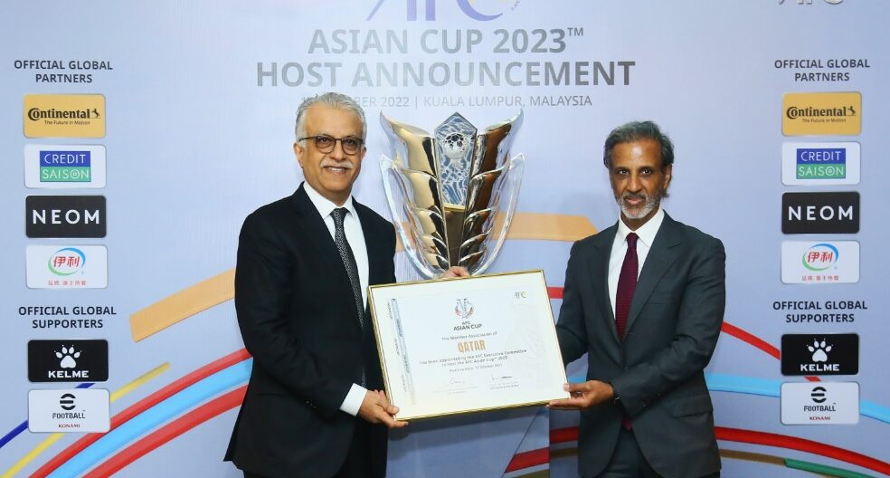 Qatar sediará a Copa da Ásia de 2023